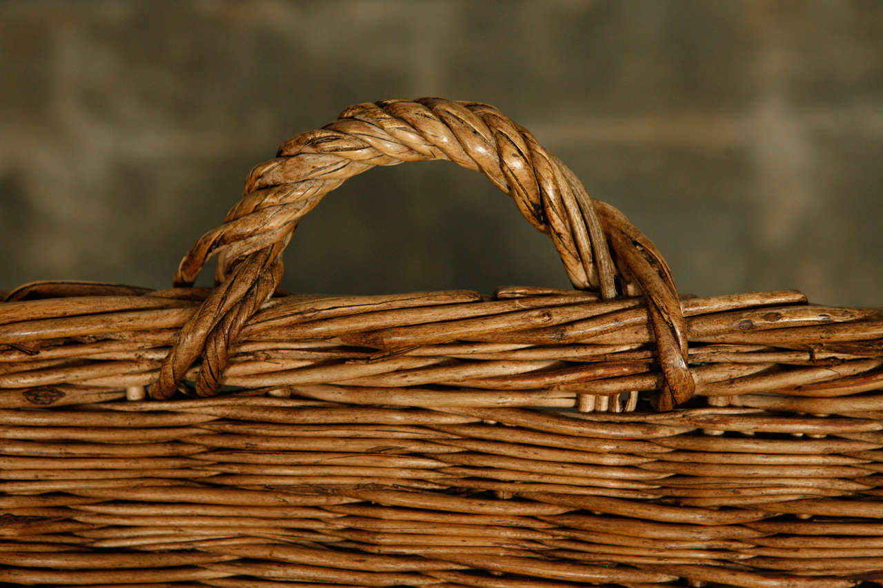 Wicker Basket For Sale at 1stdibs