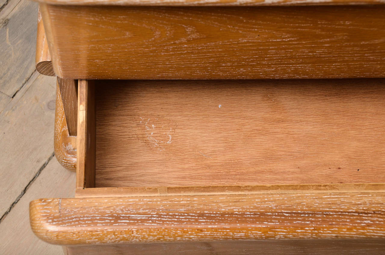 Mid-20th Century Pair of Ceruse Jay Spectre Oak Nightstands