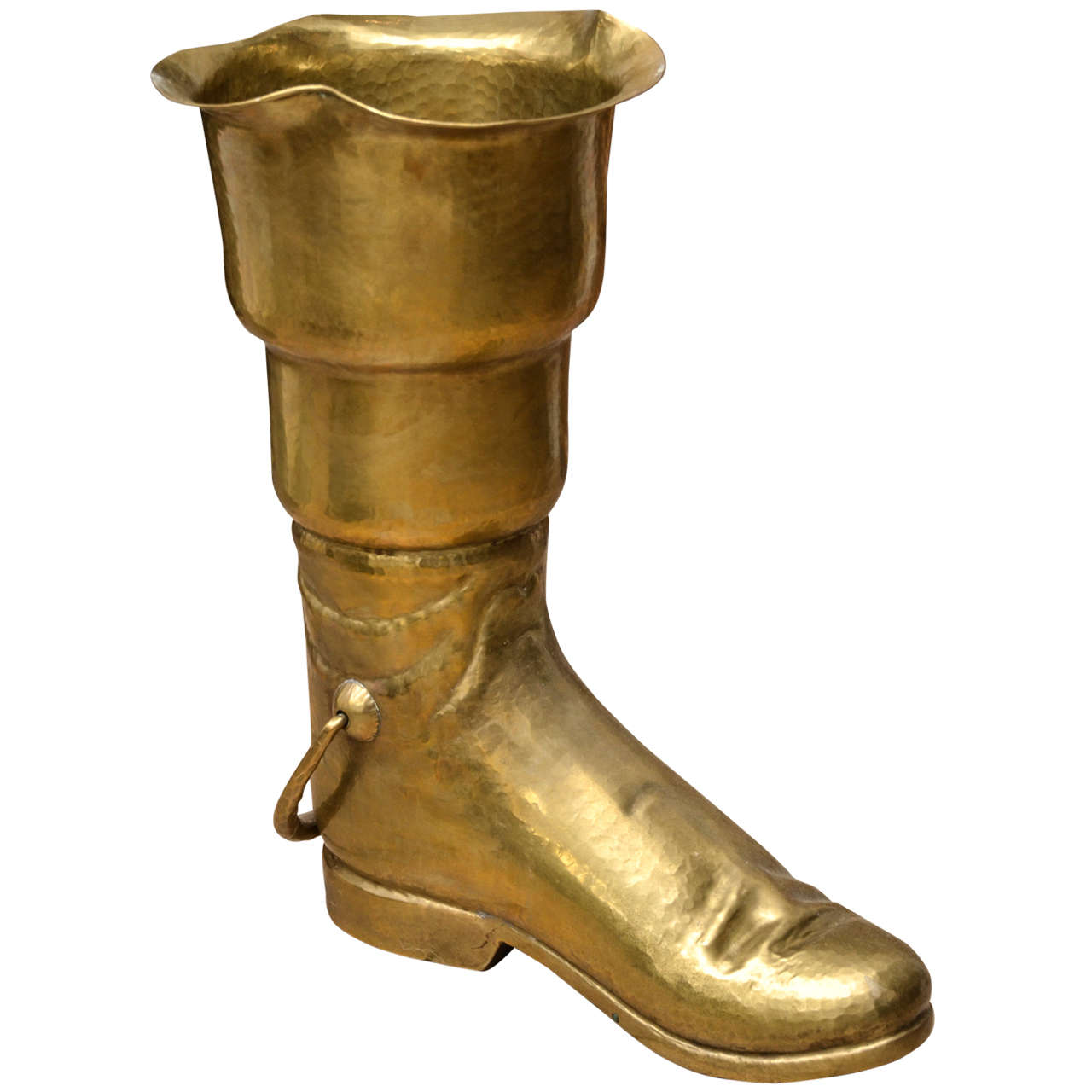 Brass Boot Umbrella Stand