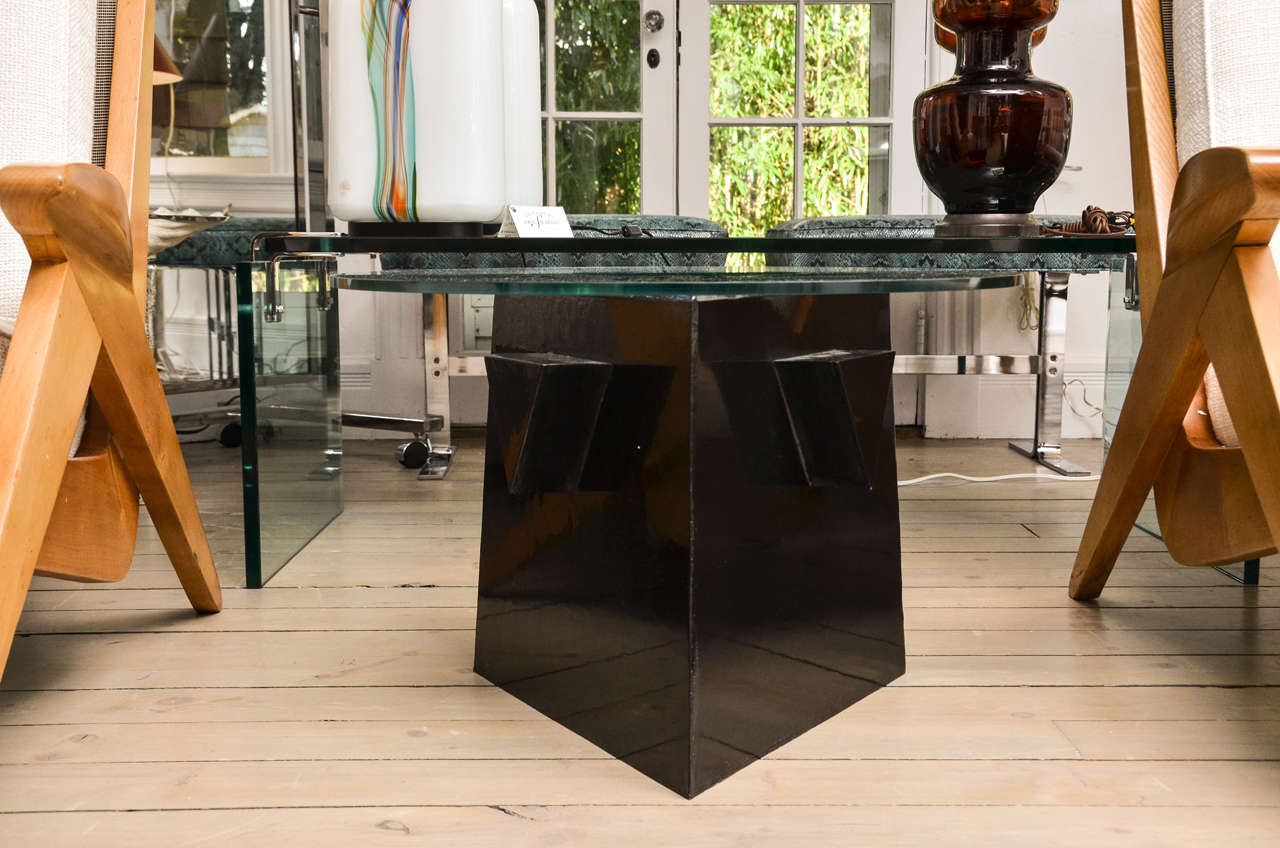 Mid-Century Modern Sculptural Iron Table