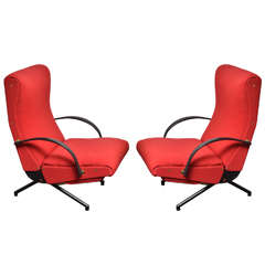 Pair of "P40" Chairs by Borsani