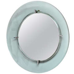 Round Glass Mirror by Cristal Art