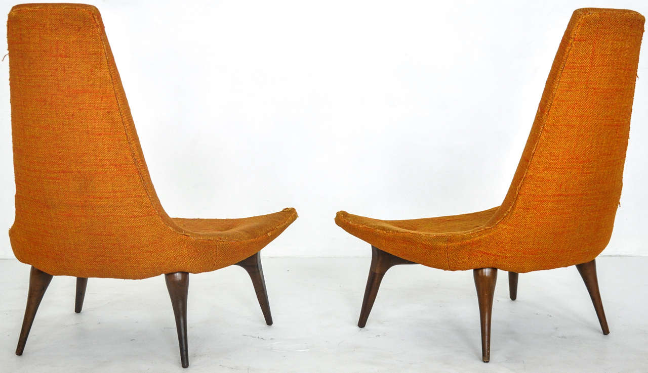 High Back Lounge Chairs, Karpen 1