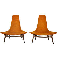 High Back Lounge Chairs, Karpen