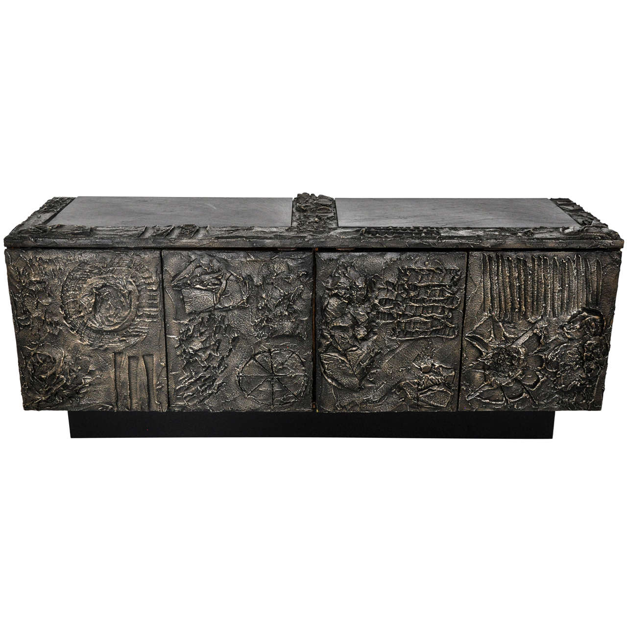 Paul Evans Sculpted Bronze Sideboard