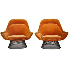 Warren Platner High Back Lounge Chairs