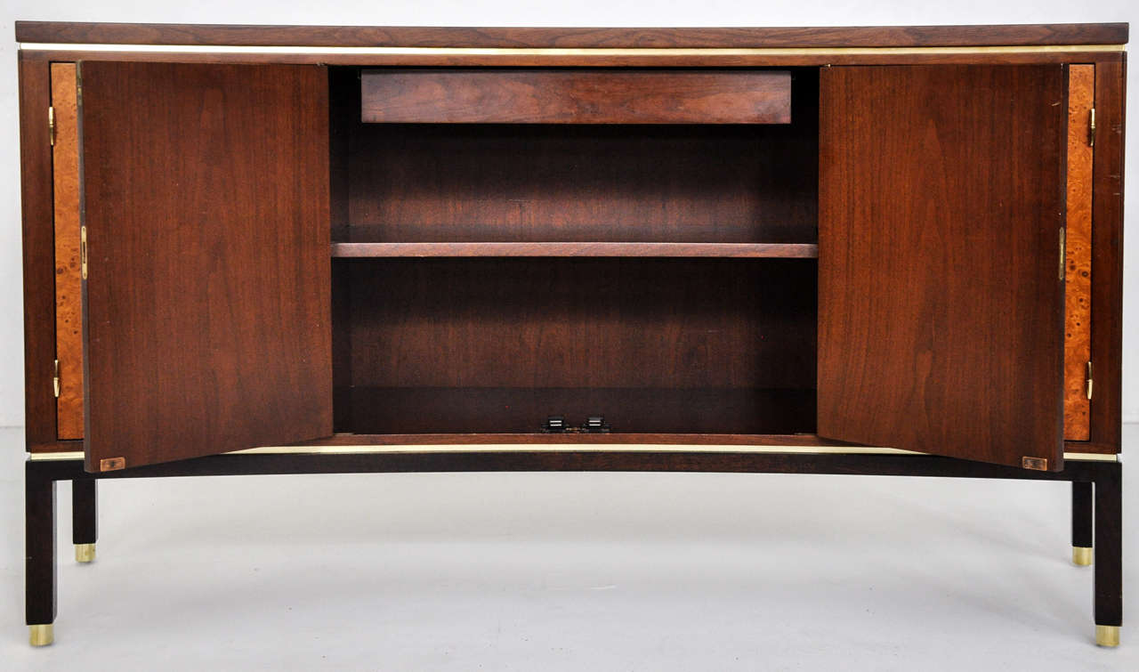 Dunbar Curved Front Cabinet by Edward Wormley In Excellent Condition In Chicago, IL