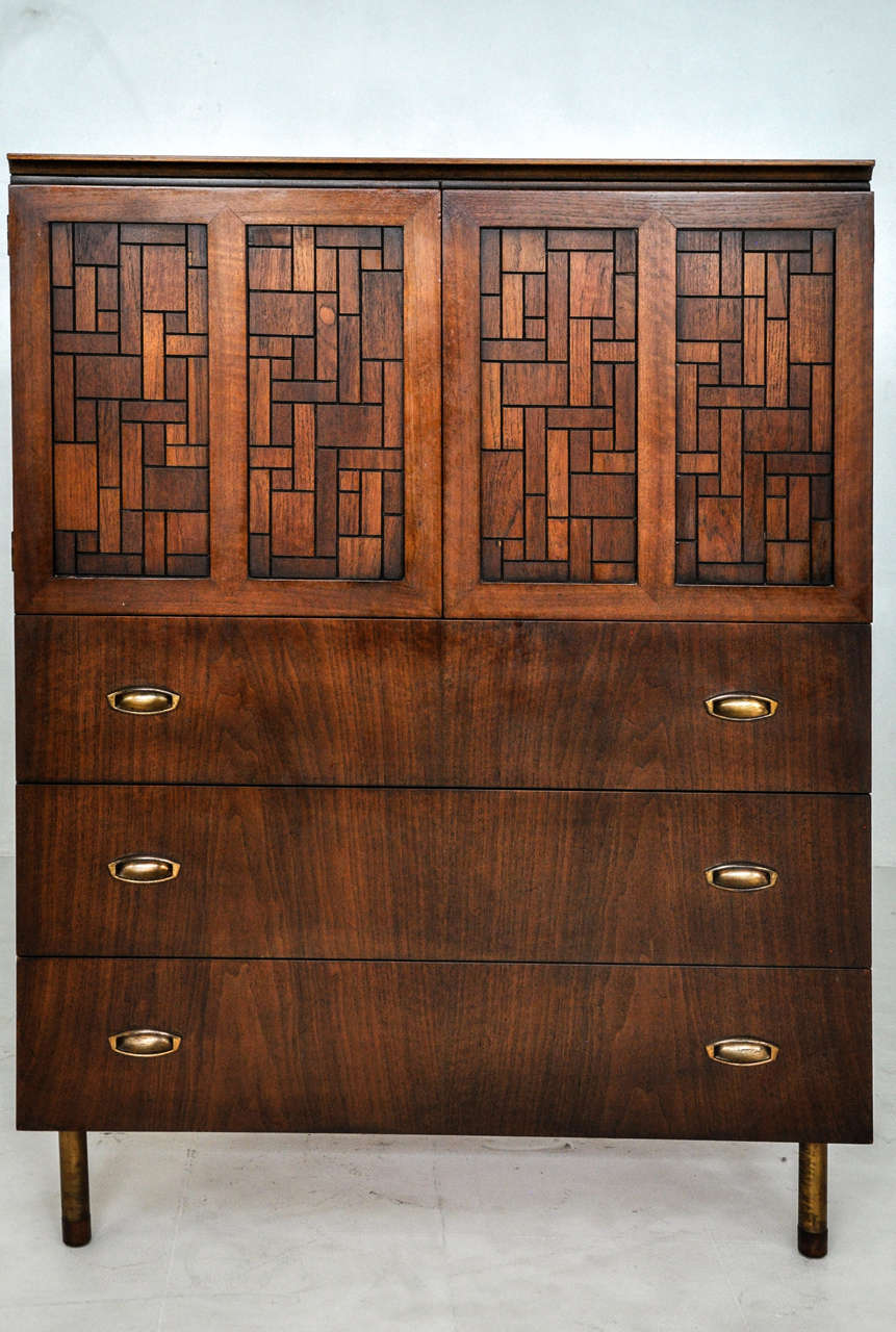 Gentleman's chest by Bert England.  Matching low dresser also available.