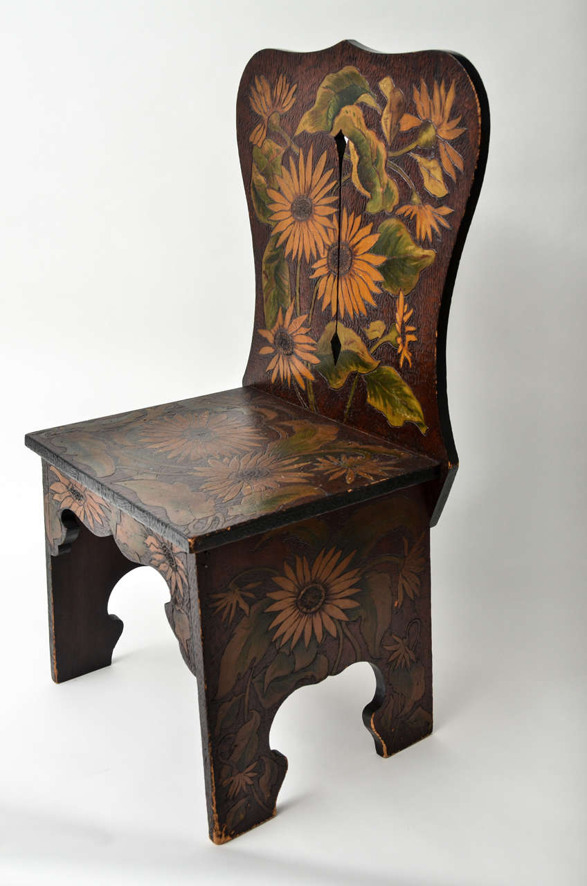 pyrography on furniture