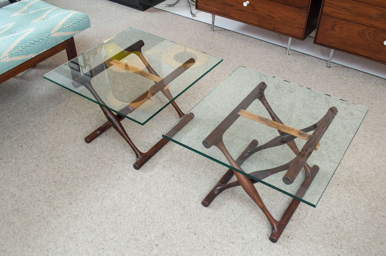 Poul Hundevad Rosewood Side Tables In Good Condition For Sale In San Francisco, CA