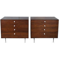 Matched Pair of George Nelson Thin Edge Chests