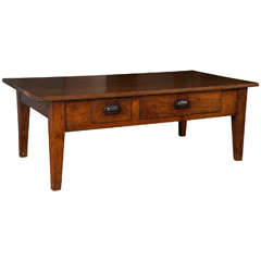 Antique French Chestnut Coffee Table