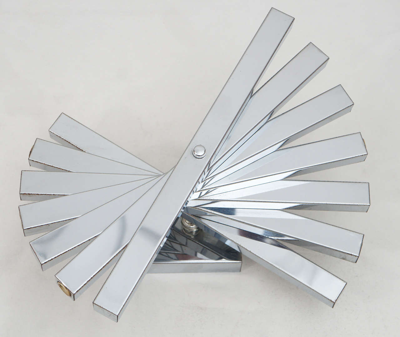 1970's Sciolari flush mount chrome ceiling light