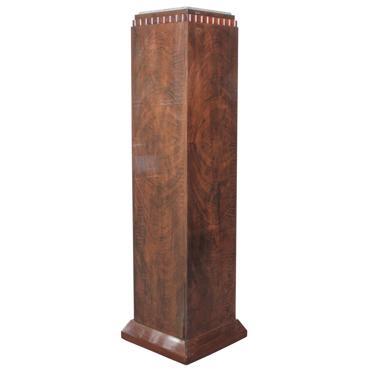 French Art Deco tall pedestal column -attributed to DIM