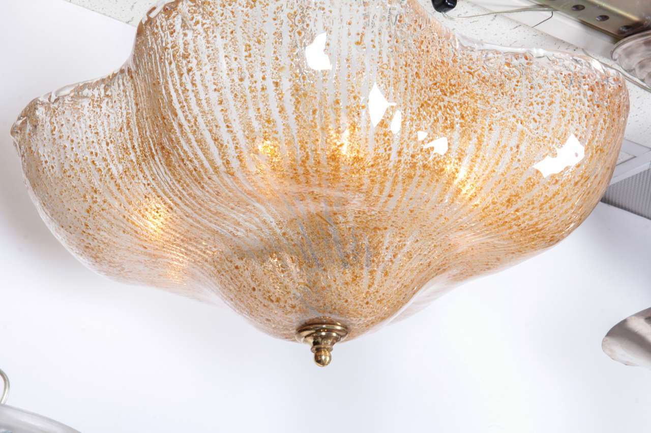 Modern Handblown Barovier Murano pendant chandelier