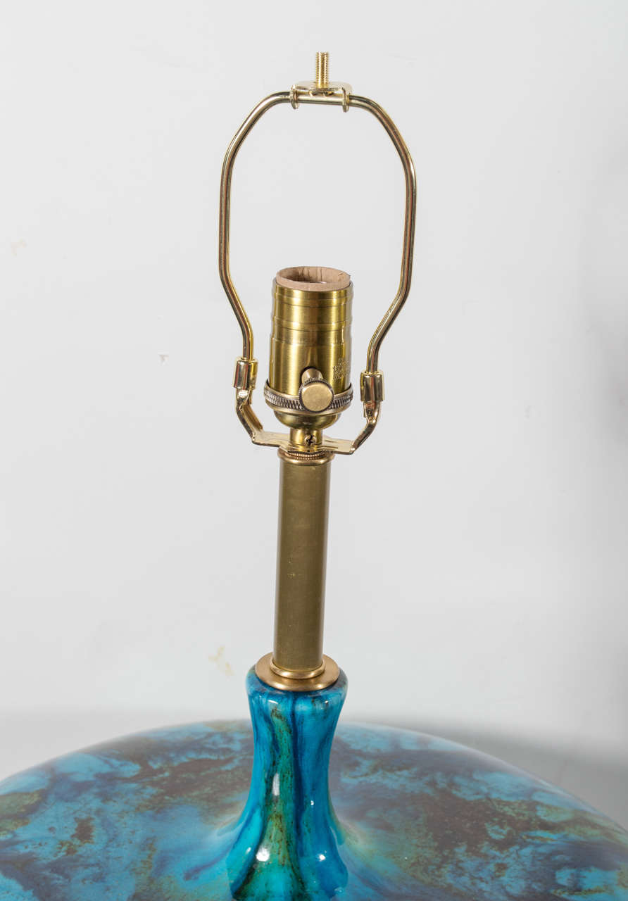 Late 20th Century Fat Lava Glazed Lamp, 1970s