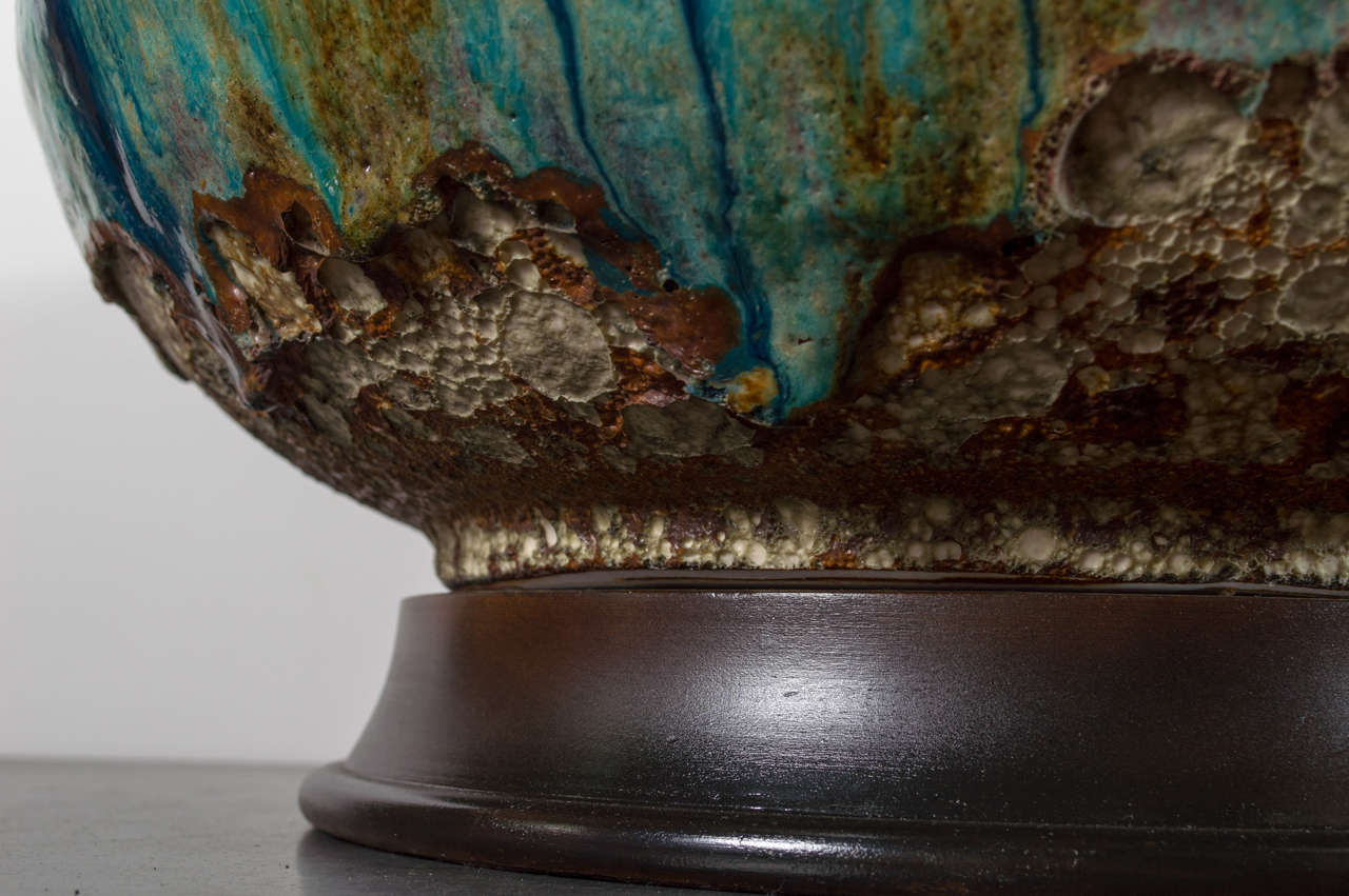 Fat Lava Glazed Lamp, 1970s 2