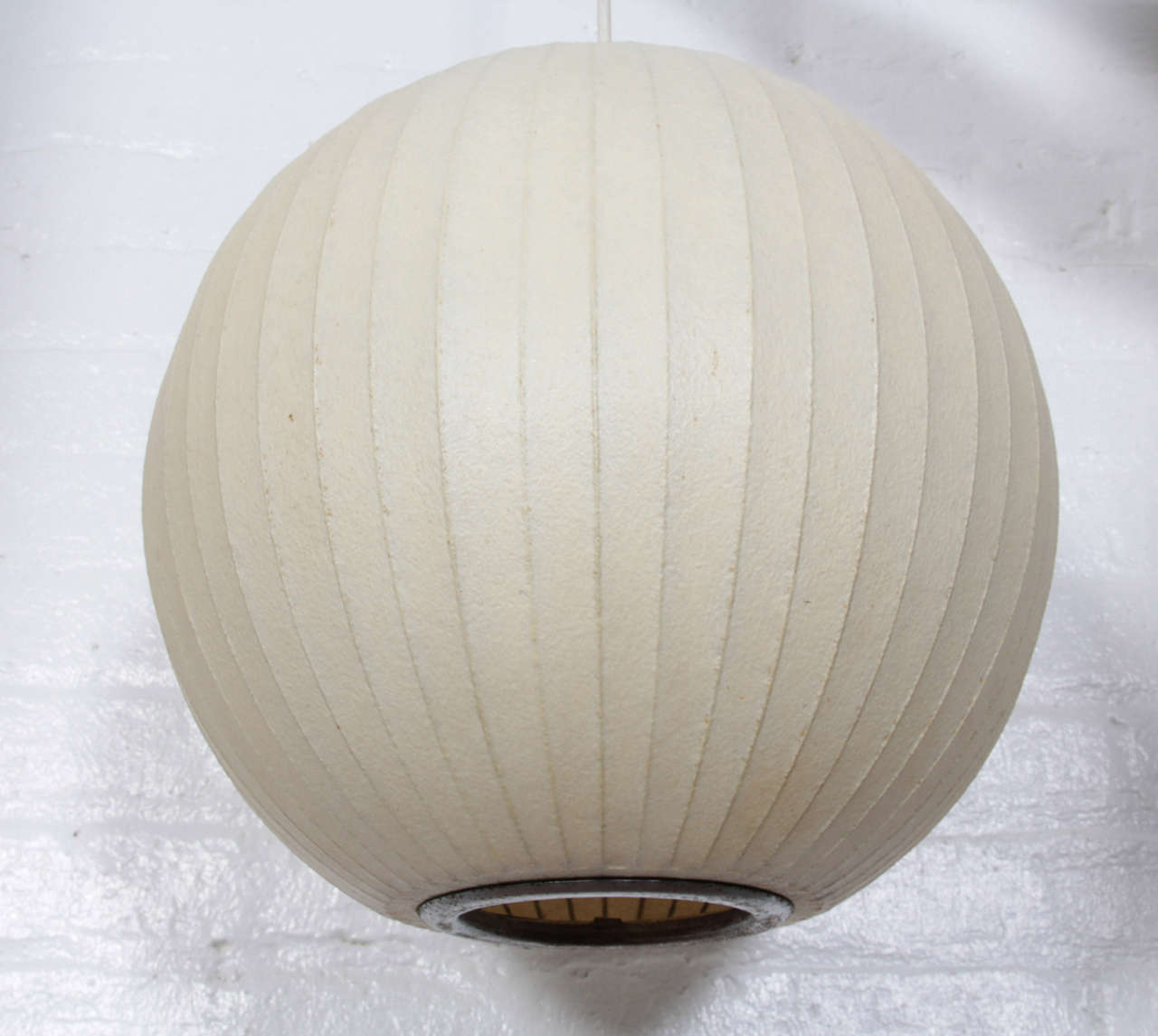 American George Nelson Fiberglass Bubble Lamp, Manufactured by Howard Miller