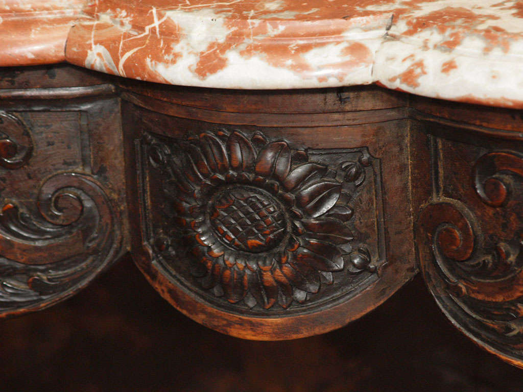 French 18th C. Provencal Walnut Console For Sale