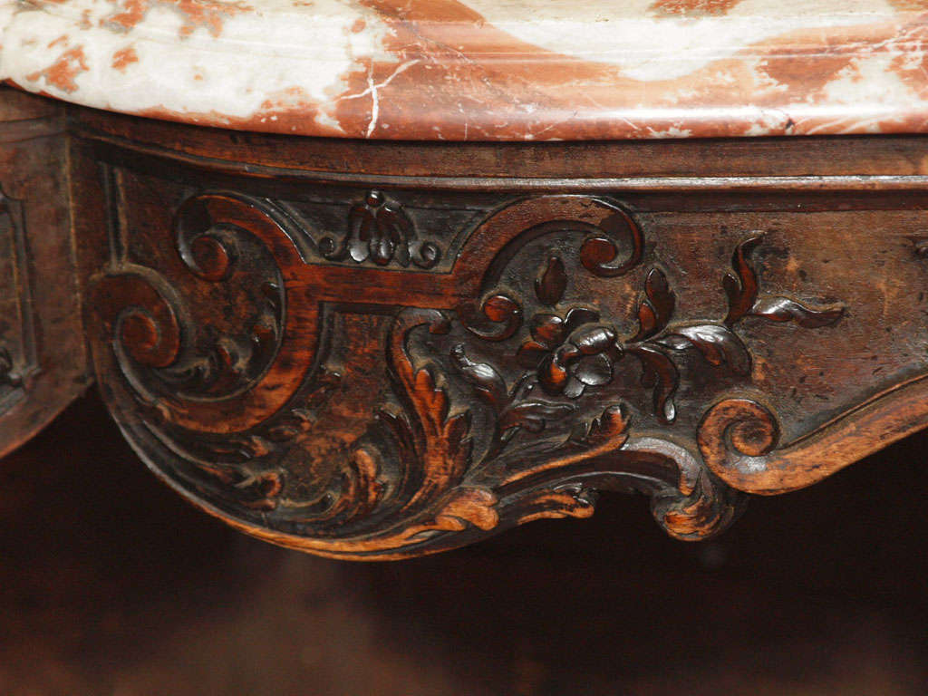 18th Century and Earlier 18th C. Provencal Walnut Console For Sale