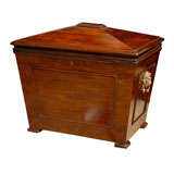 19thC REGENCY STYLE CELLARETTE, PROVENANCE SHUTZE