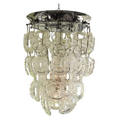 Vintage Mazzega Murano Ring Chandelier