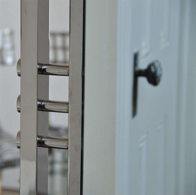 Chromed Standing Floor Mirror