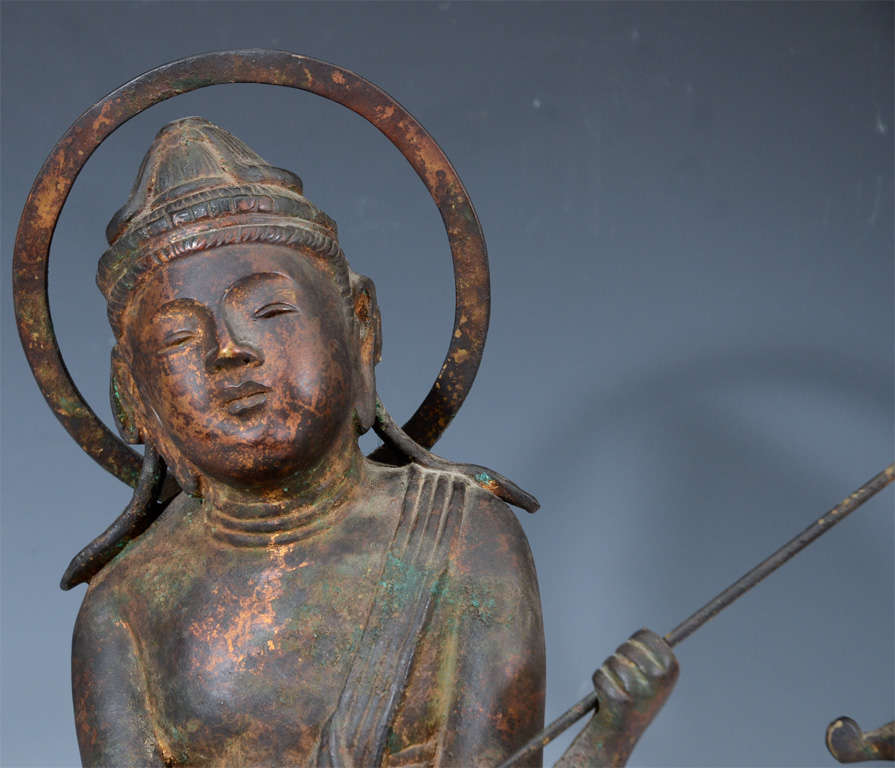 Ormolu Chinese Ming Dynasty Gilt Bronze Buddha