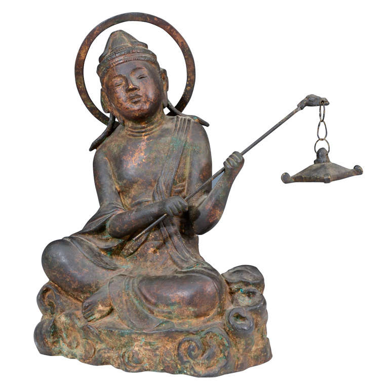 Chinese Ming Dynasty Gilt Bronze Buddha