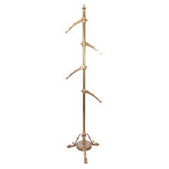 Mid Century Bronze Coat Stand with Adjustable Arms