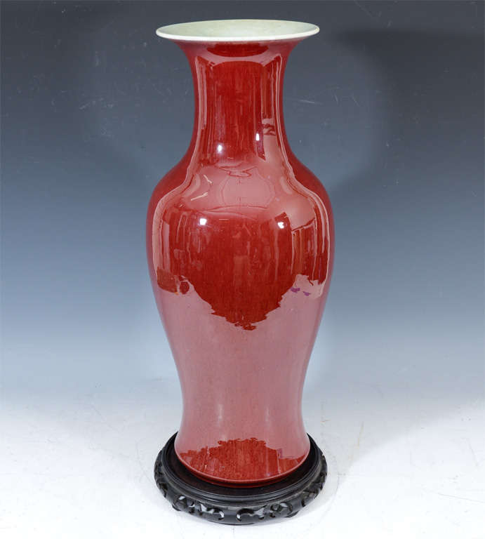 Vase sang de boeuf de la dynastie chinoise Qing