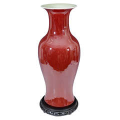 Chinese Qing Dynasty Oxblood Vase