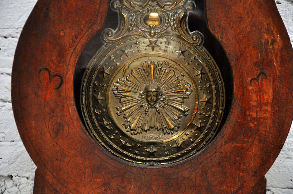 Bois Horloge de parquet Morbier du 19ème siècle