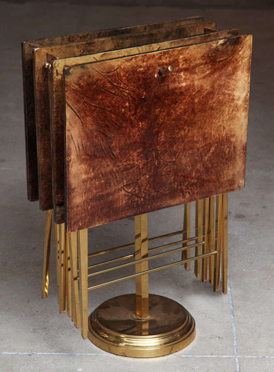 Aldo Tura Set of Tray Tables