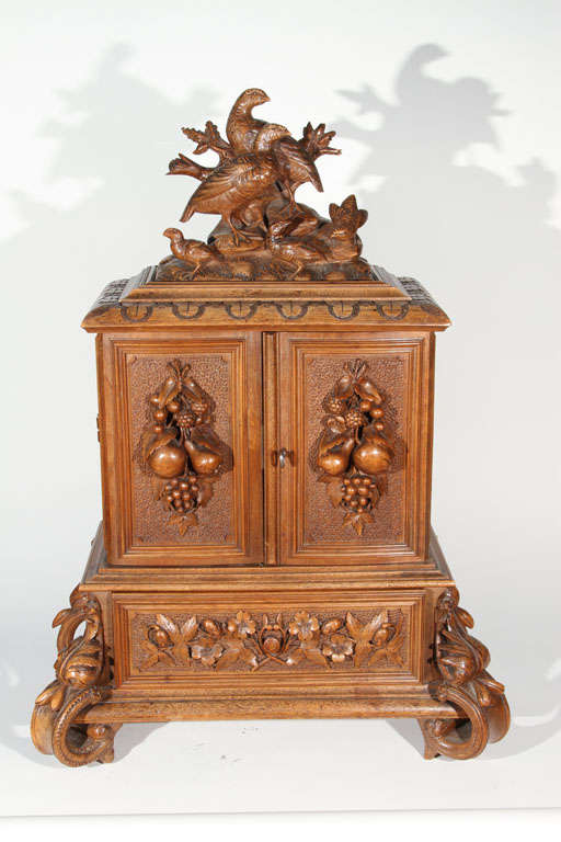 Black Forest Double Door Cigar Cabinet