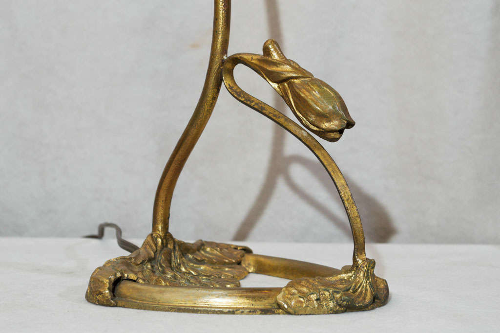 French Art Nouveau Jeweled Lamp