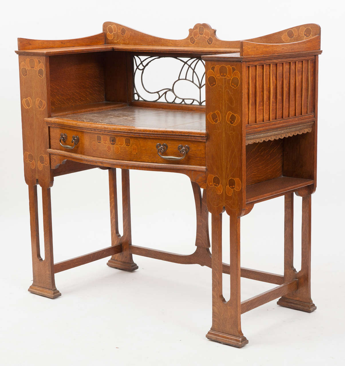 English Arts & Crafts Writing Desk by Shapland & Petter 3