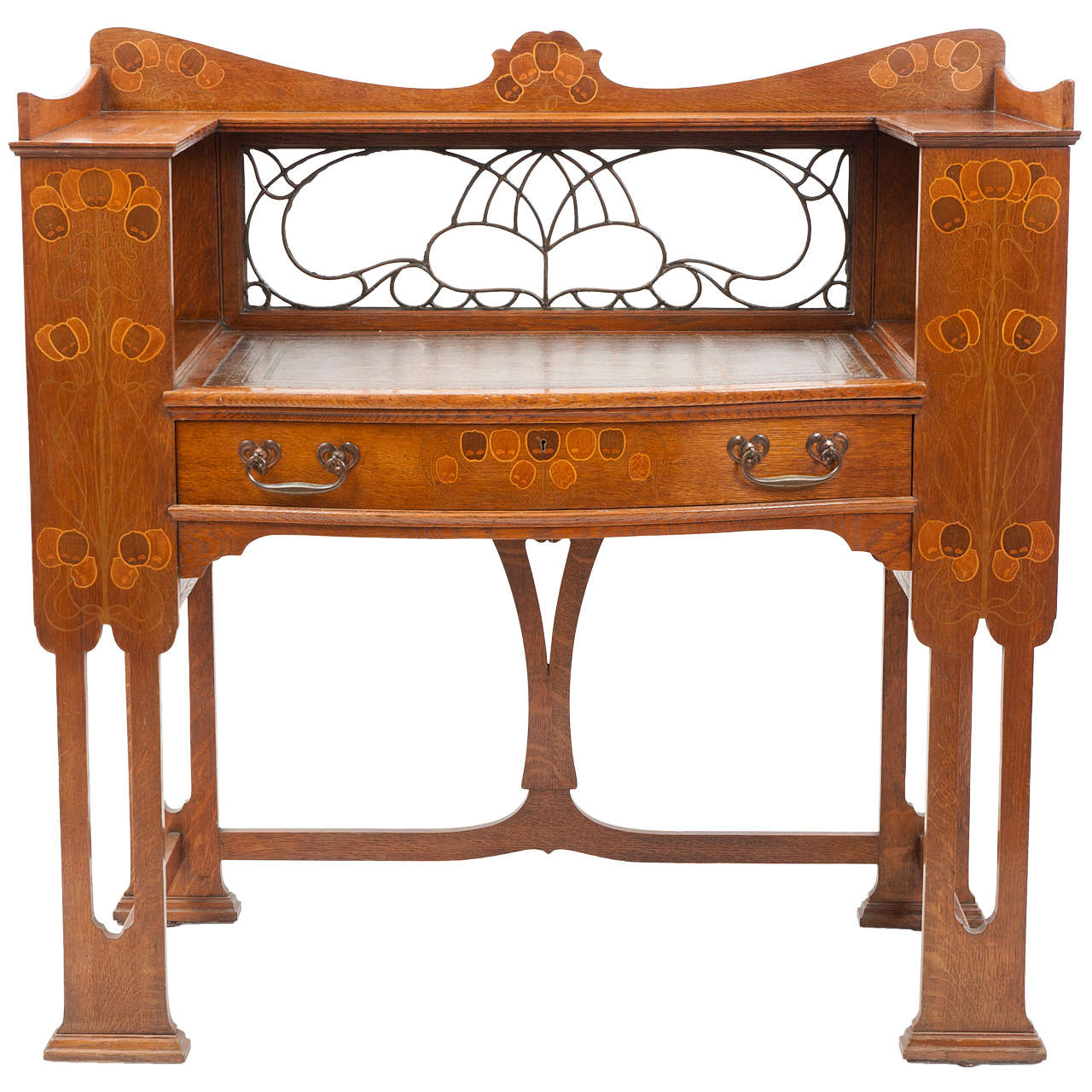 English Arts & Crafts Writing Desk by Shapland & Petter