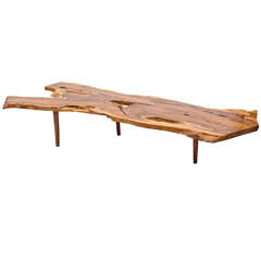 Massive Naturalistic Low Table made from Single Piece of Yew