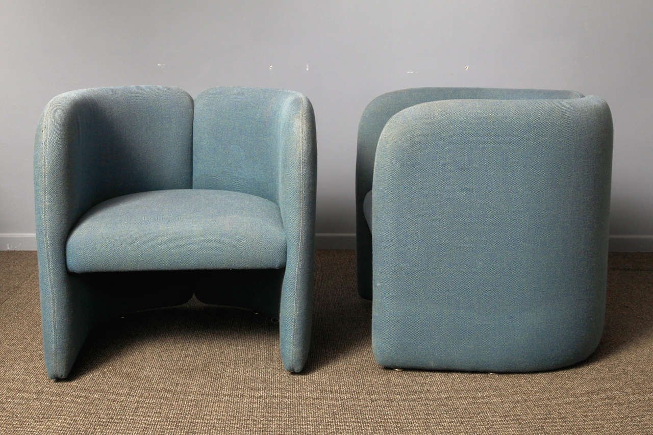 Mid-20th Century Set of two armchairs and table