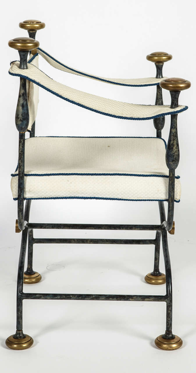19th Century 19th c. Stunning Set of Italian Savonarola Chairs and Benches. For Sale
