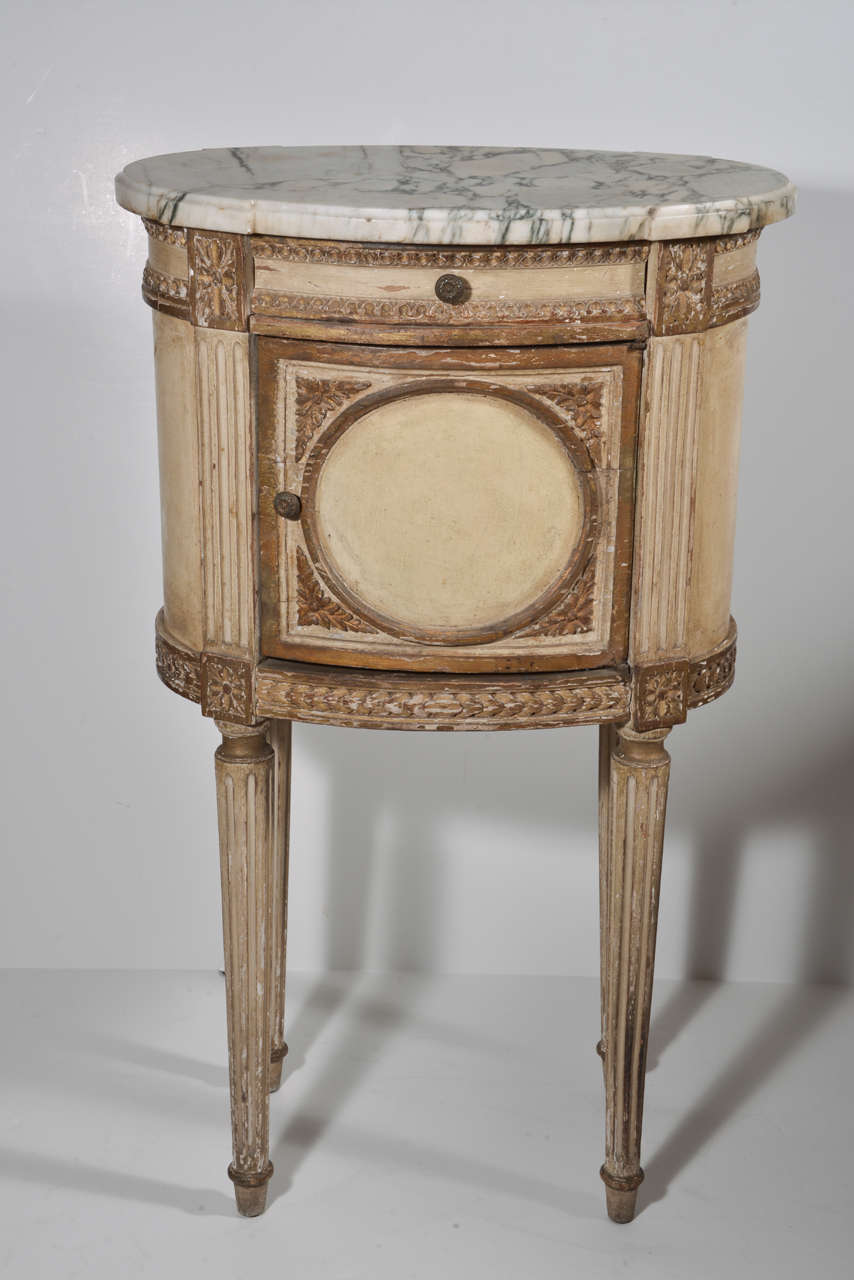 Pair of French Louis XVI Style Night Stands In Good Condition In Houston, TX