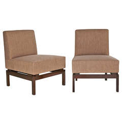 Pair of Chauffeuse Chairs by Emiel Veranneman