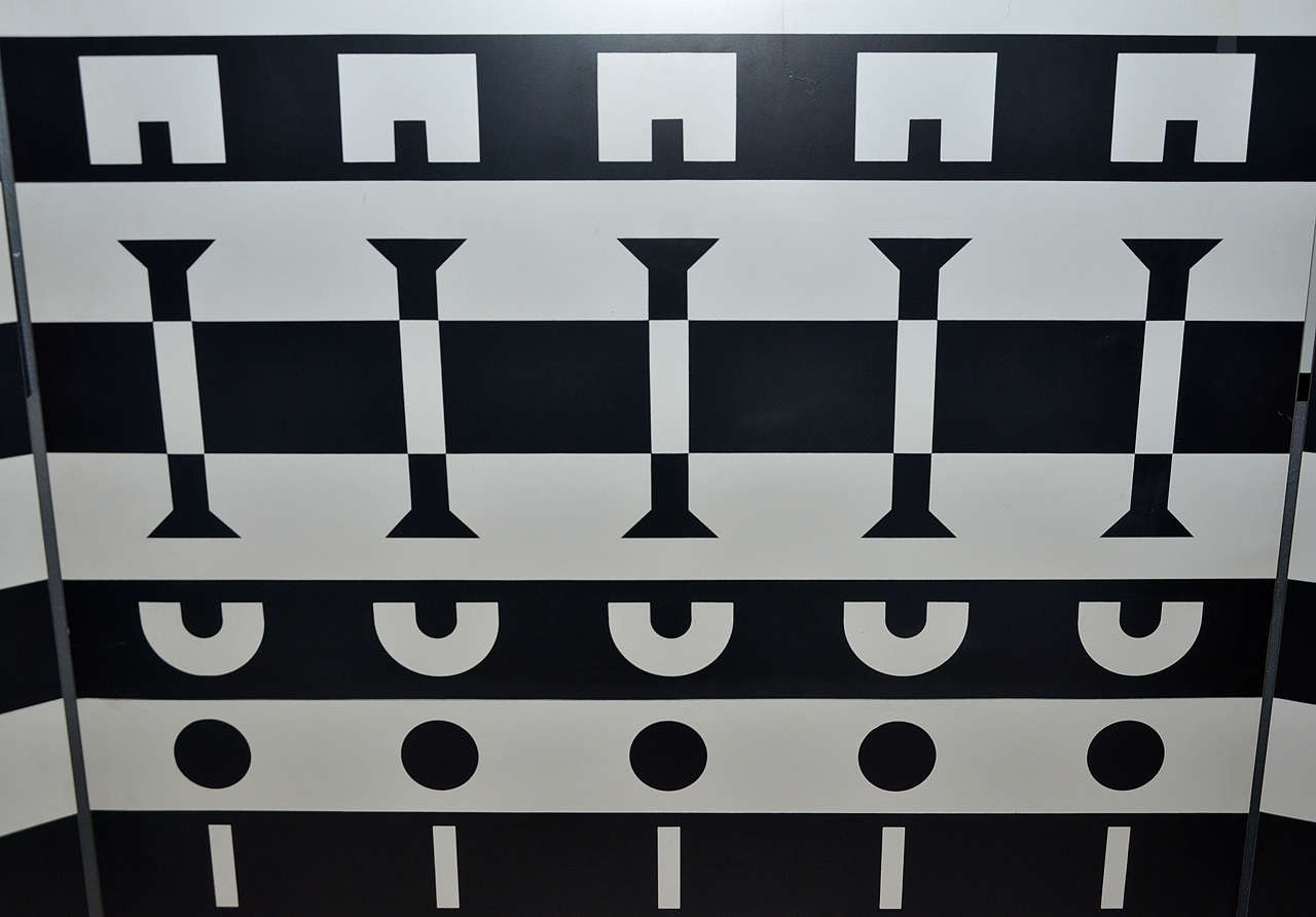 Metal 1988 Three-Panel Screen by Alessandro Mendini and Alessandro Guerriero