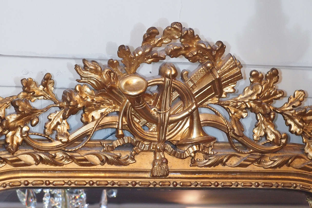 gold french mirror