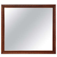 Barley Twist Mahogany Mirror