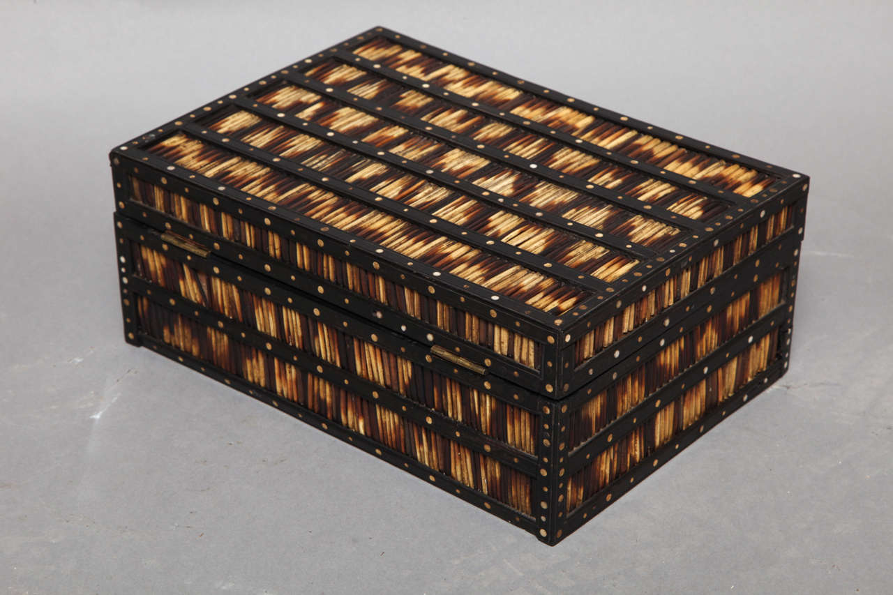 19th Century Anglo Indian Quill Box