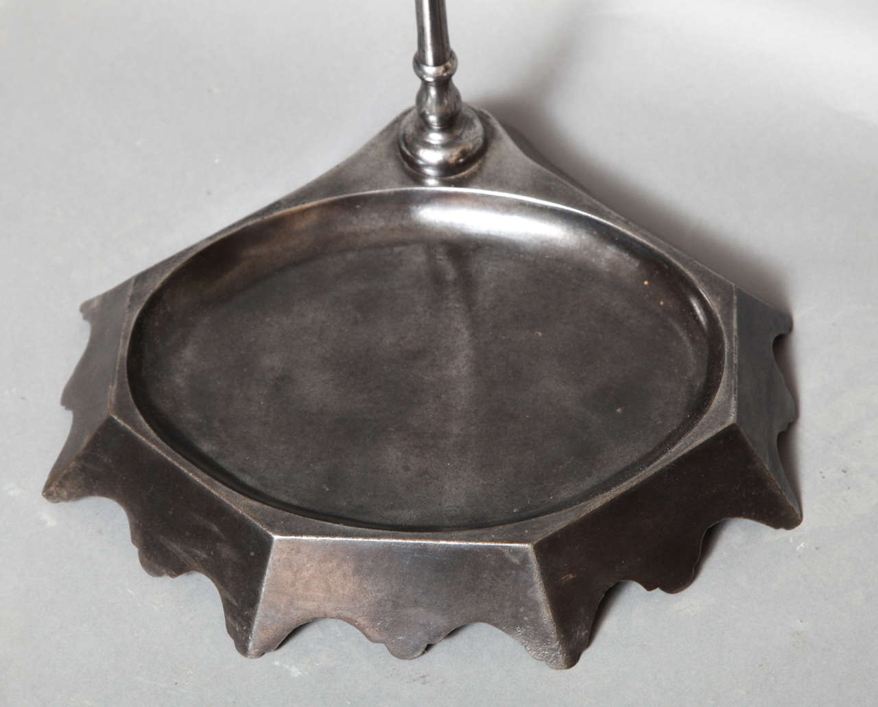 19th Century 19th c. Gunmetal Steel Stand