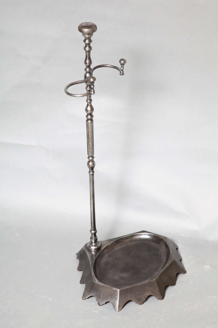 19th c. Gunmetal Steel Stand 4