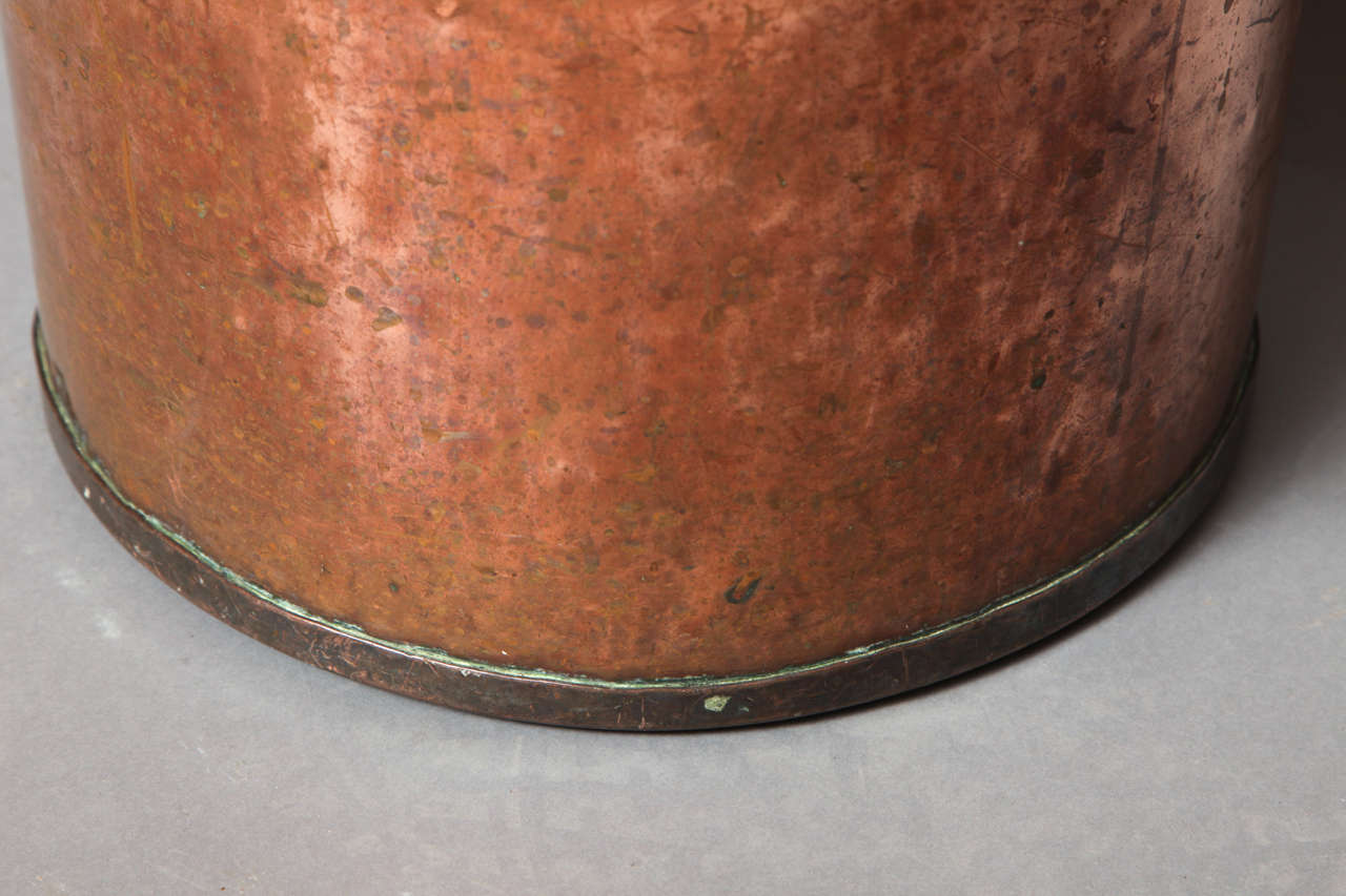 Late 18th Century English Mixed Metal Copper Apple Kettle In Good Condition In Greenwich, CT